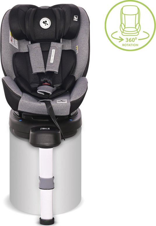 Automobilinė kėdutė Lorelli Proxima, 0-18kg, pilka ir juoda