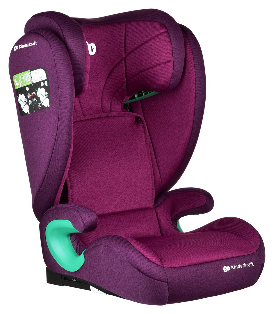 AUTOMOBILINĖ KĖDUTĖ Kinderkraft Fix 2(100-150cm) Cherry Pearl