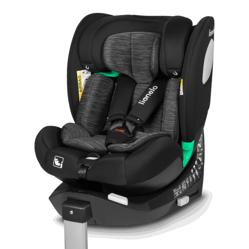 Automobilinė kėdutė Lionelo Braam I-size 0-36 kg, Black carbon