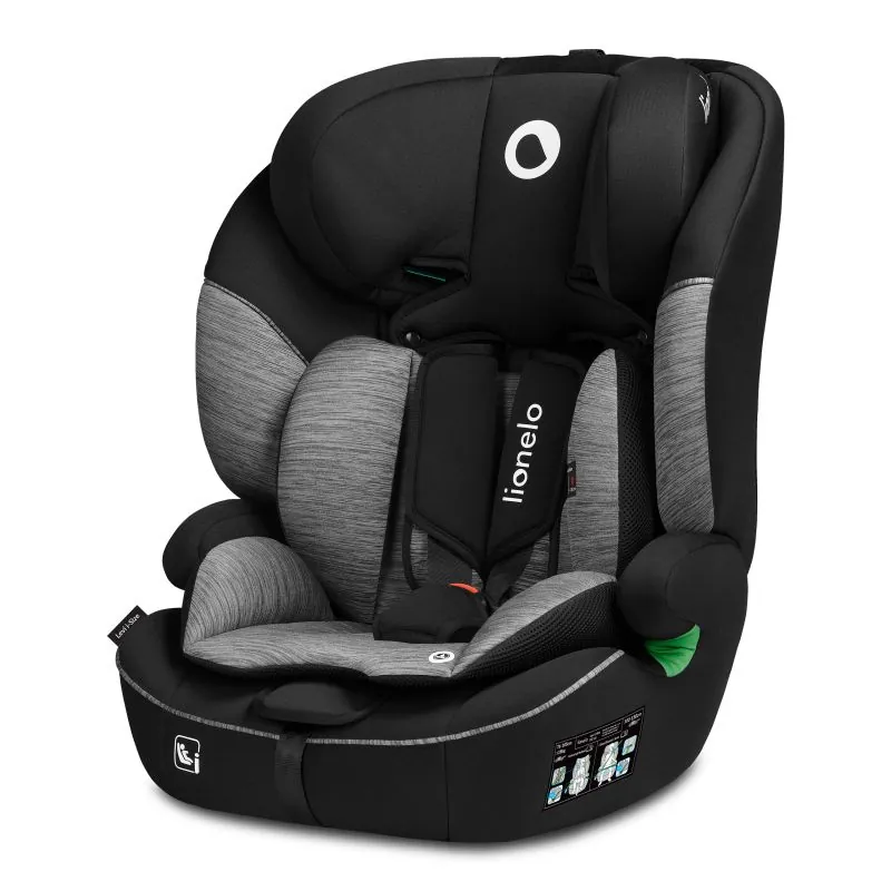 Autokėdutė Lionelo Levi I-size 9-36 kg, Black grey