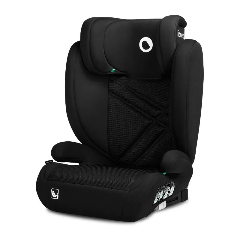 Automobilinė kėdutė Lionelo Hugo I-size, 15-36 kg, Black carbon