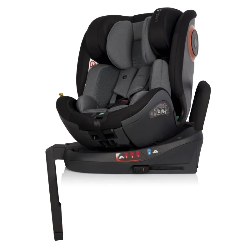 Automobilinė kėdutė Cavoe Le Mans Isofix 360, 0-36kg, Iron