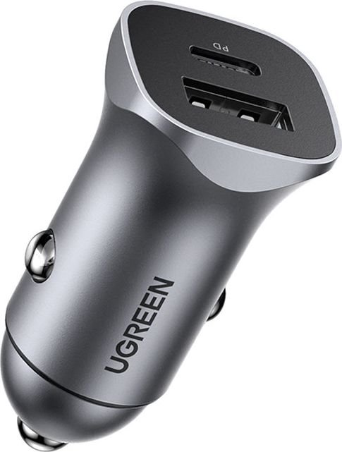 Charger Ugreen CD130 1x USB-A 1x USB-C 4.8 A (UGR1113GRY)