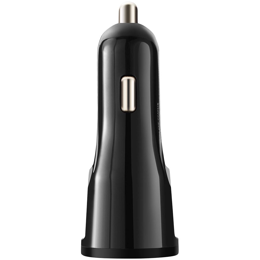 CANYON car charger C-031 2.4A/USB-A built-in MicroUSB Black