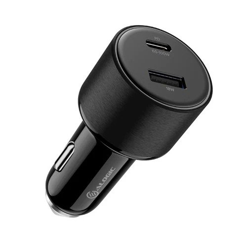 Įkroviklis ALOGIC Rapid Power 100W Car Charger 1 X USB-C - 1 X USB-A Port