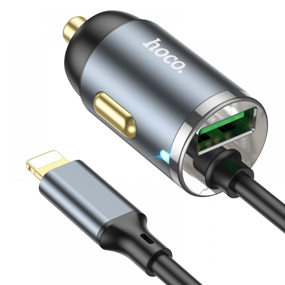 Automobilinis įkroviklis Hoco NZ7 PD20W+QC3.0 Lightning / USB-A