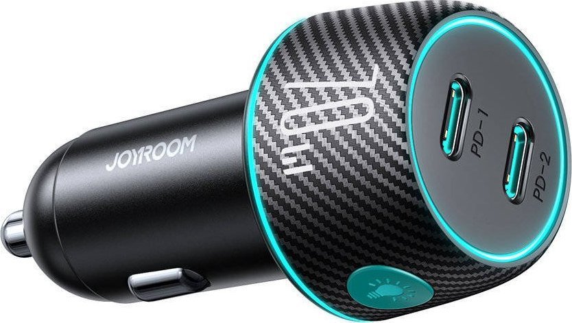 Loader Joyroom Car charger Joyroom JR-CCN02 2x USB-C 70W LED black