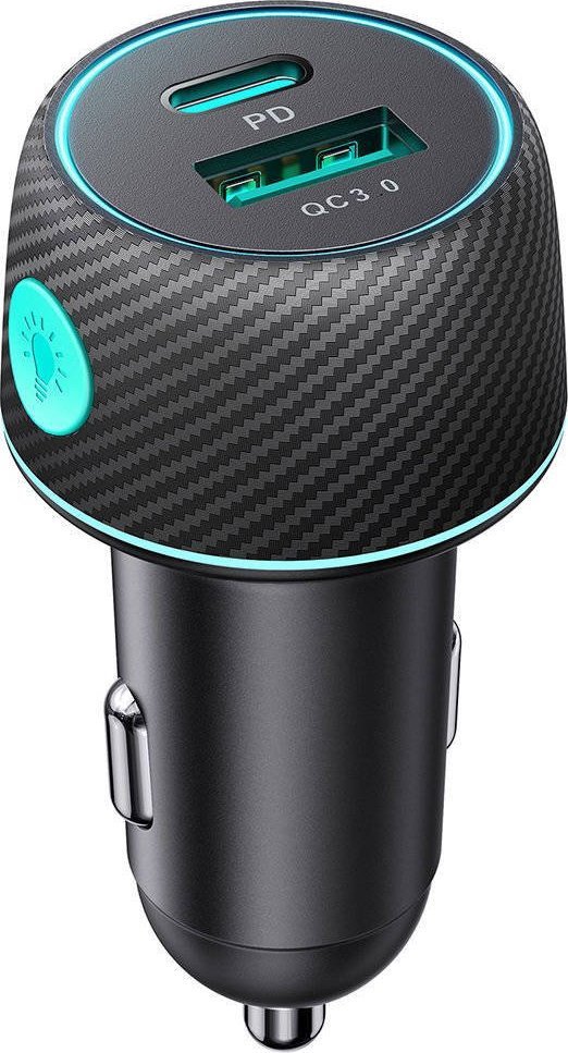 Loader Joyroom Car Charger Joyroom JR-CCN01 USB-C + USB-A 60W black