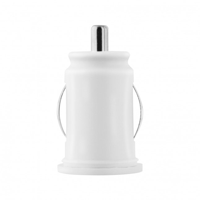 TOTI Dual USB Car Charger with micro usb cable 1m 2.1 A, White