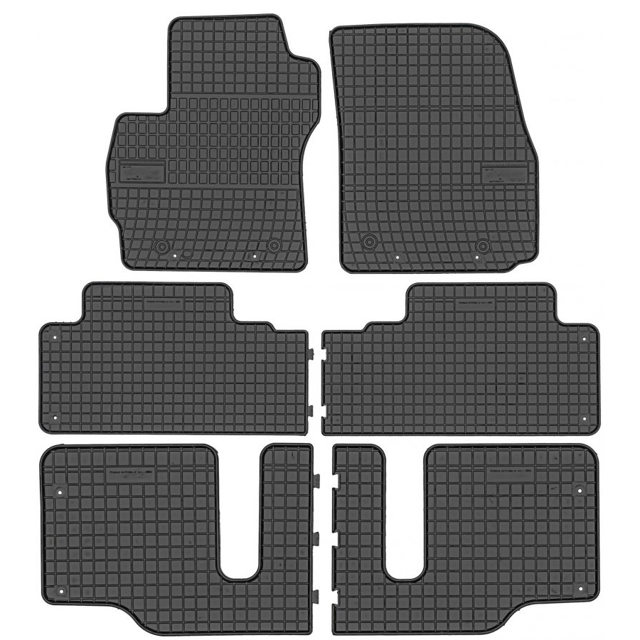 Guminiai kilimėliai ElToro MAZDA 5 2005-2010 (Trys eilės) (Be bortelių)