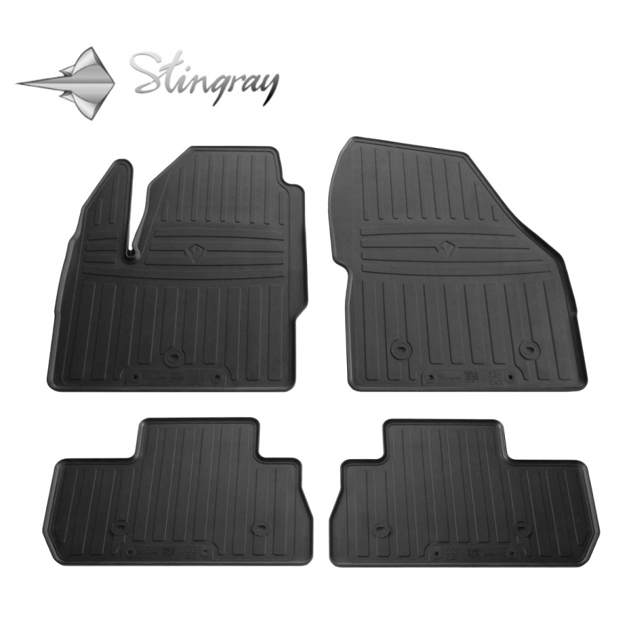 Guminiai kilimėliai LAND ROVER Freelander II L359 2006-2014 (Standartiniais kraštais, Juodi)