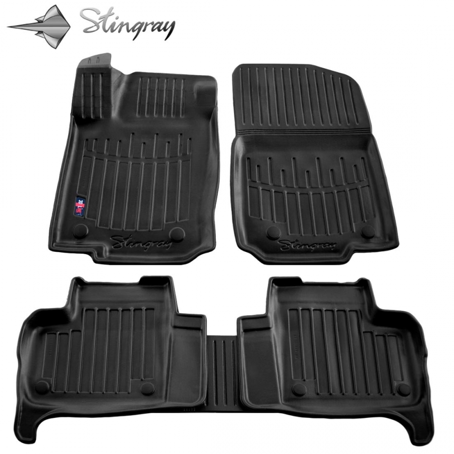Guminiai 3D kilimėliai MERCEDES BENZ ML (W166) 2011-2015 (Juodos spalvos)
