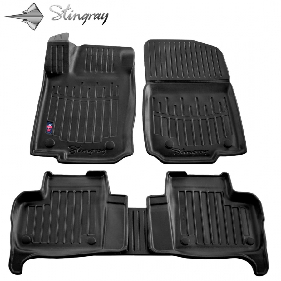 Guminiai 3D kilimėliai MERCEDES BENZ GL (X166) 2012-2015 (Juodos spalvos)