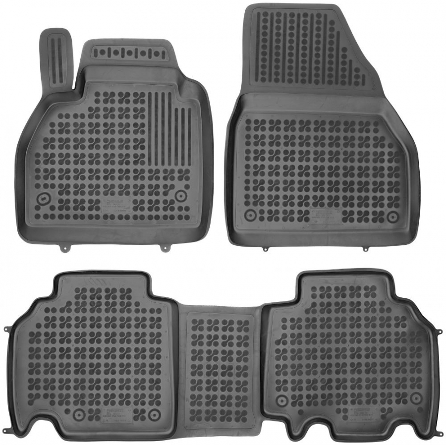 Guminiai kilimėliai MERCEDES BENZ Citan 5 vietų 2012-2021 (Paaukštintais kraštais)