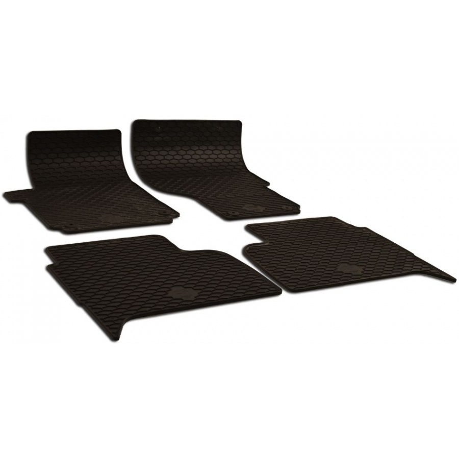 Guminiai kilimėliai VOLKSWAGEN Amarok 2009-2021 (Su originaliais tvirtinimais, Juodos spalvos)