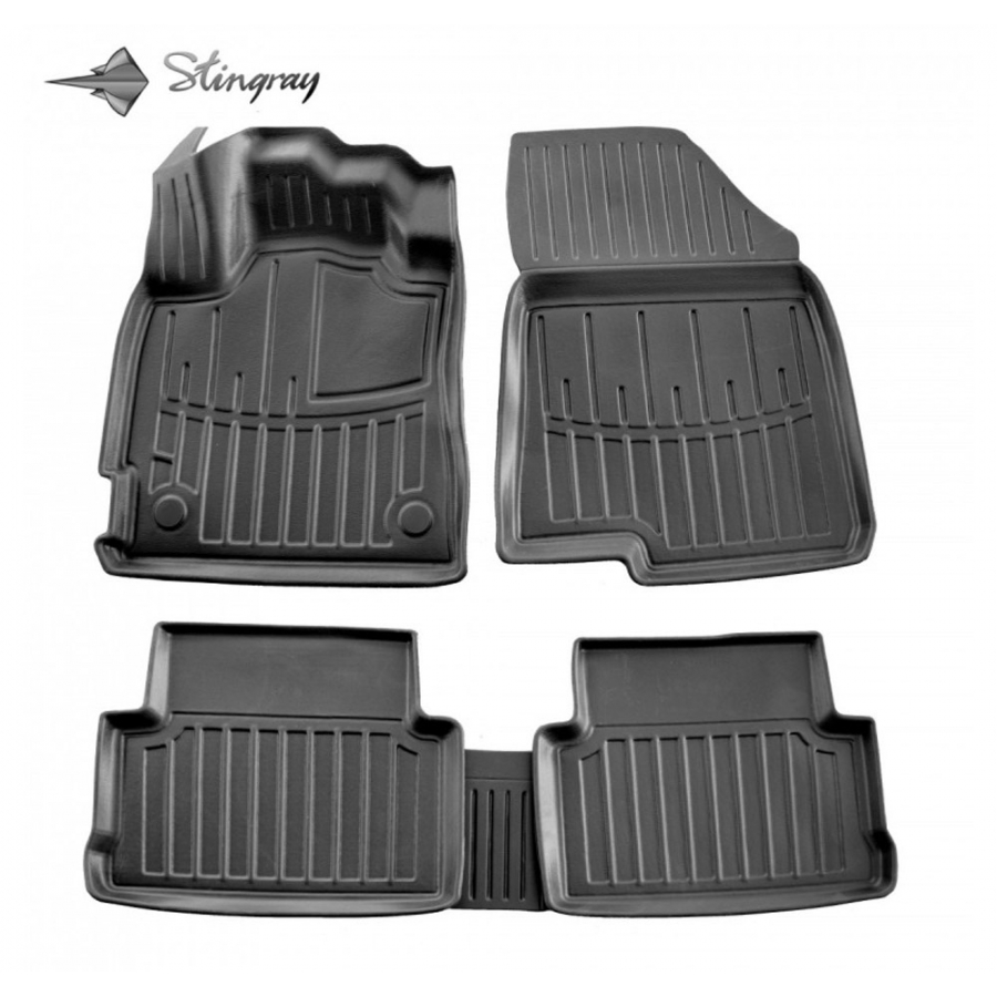Guminiai 3D kilimėliai DACIA Logan III 2020→ (Juodos spalvos)