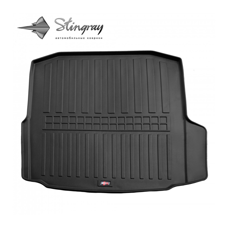 Guminis 3D bagažinės kilimėlis SKODA Octavia III (A7) Liftback 2013-2020 (Be subwoofer)