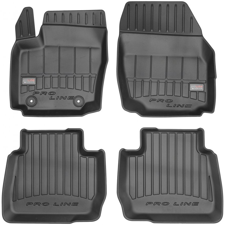 Guminiai kilimėliai Pro-Line 3D FORD Mondeo IV 2007-2014 (Atstumas tarp fiksatorių 25.5cm, Aukštu borteliu)
