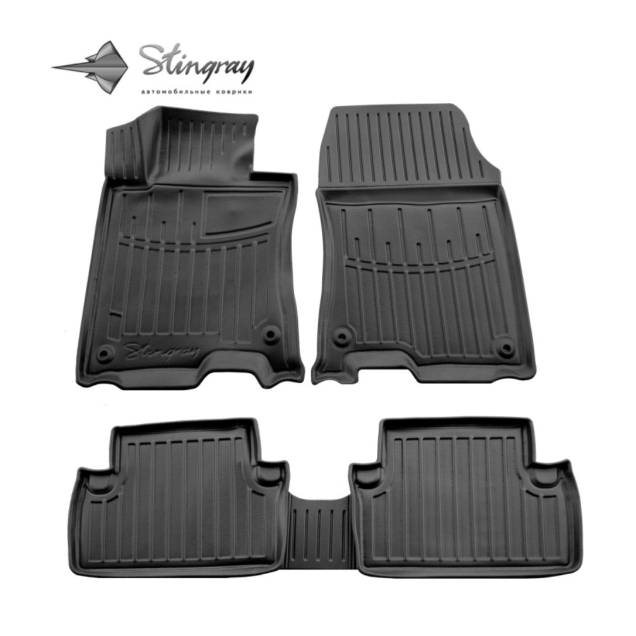 Guminiai 3D kilimėliai HONDA Accord VIII 2008-2013 (Juodos spalvos)