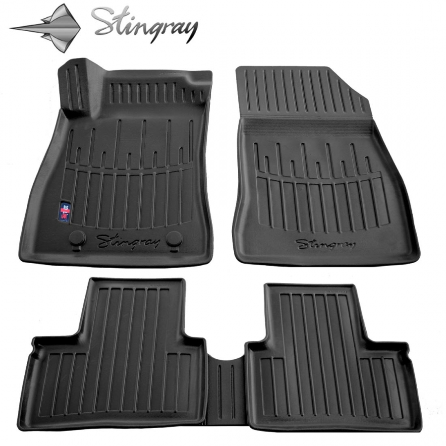 Guminiai 3D kilimėliai NISSAN Juke 2010-2019 (Juodos spalvos)