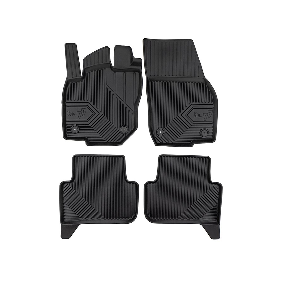 Guminiai kilimėliai No.77 VOLKSWAGEN Tiguan 2024→ (Netinka Mild Hybrid, Su borteliais)