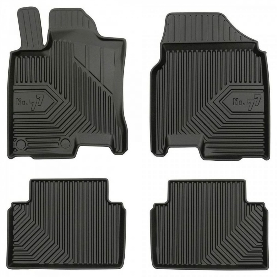 Guminiai kilimėliai No.77 NISSAN Qashqai I 2006-2013 (Su borteliais)