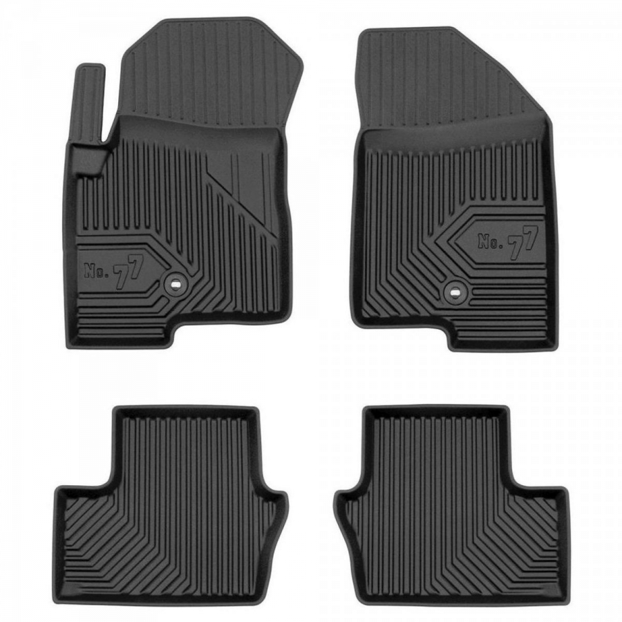 Guminiai kilimėliai No.77 JEEP Compass I 2006-2016 (Su borteliais)