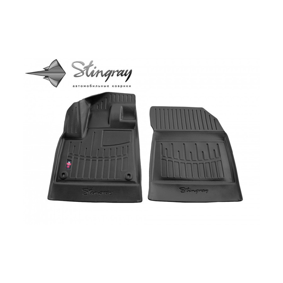 Guminiai 3D kilimėliai CITROEN Berlingo III 2018→ (Priekiniai, Juodos spalvos)