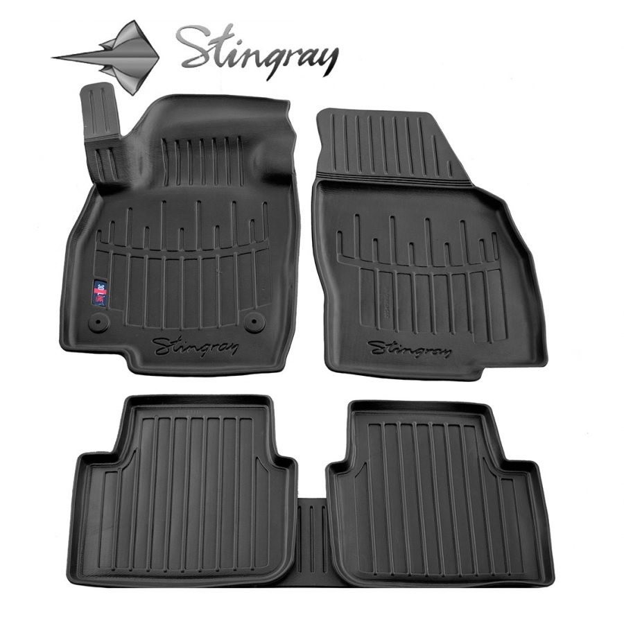 Guminiai 3D kilimėliai SKODA Scala 2019→ (Juodos spalvos)