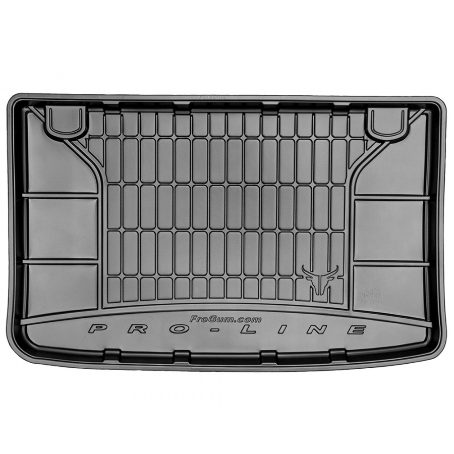 Guminis bagažinės kilimėlis Pro-Line RENAULT CLIO IV Hatchback (3 durų) 2012→ (Su skyreliais daiktams)