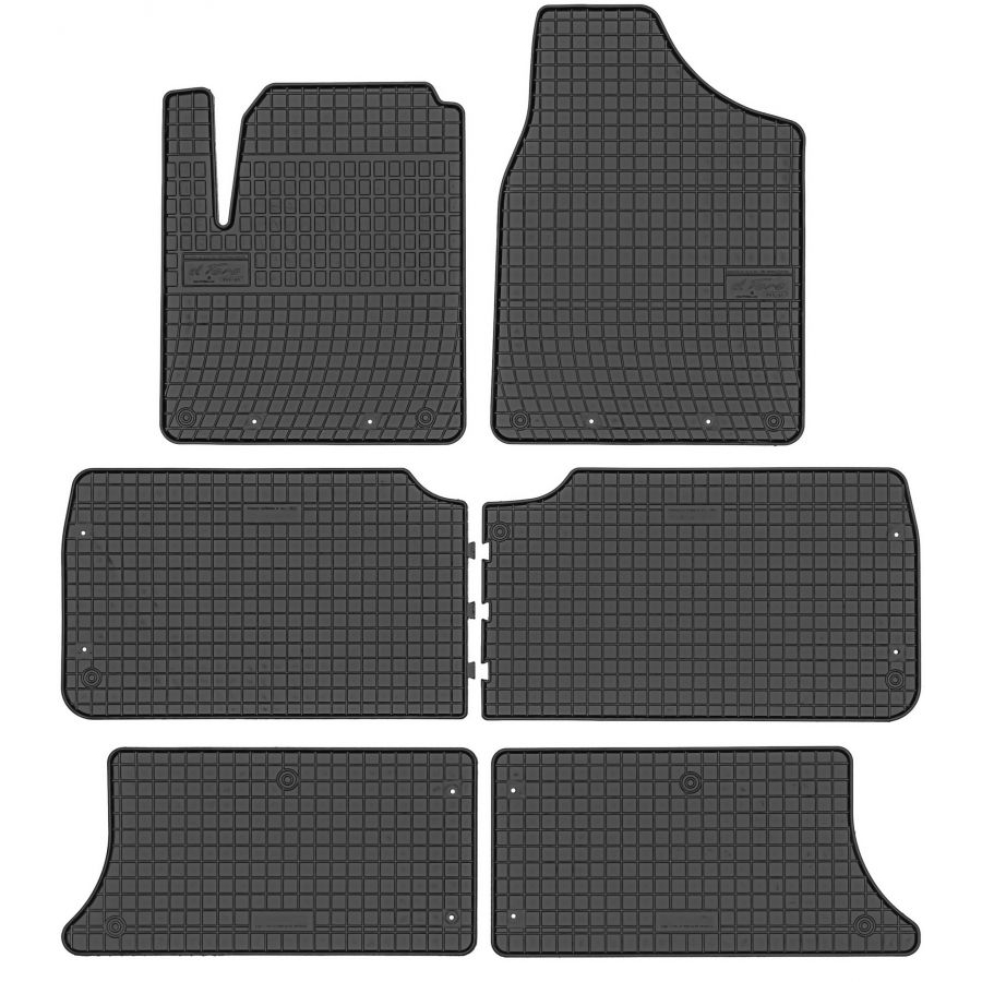 Guminiai kilimėliai ElToro SEAT Alhambra I 1995-2010 (trys eilės) (Be bortelių)