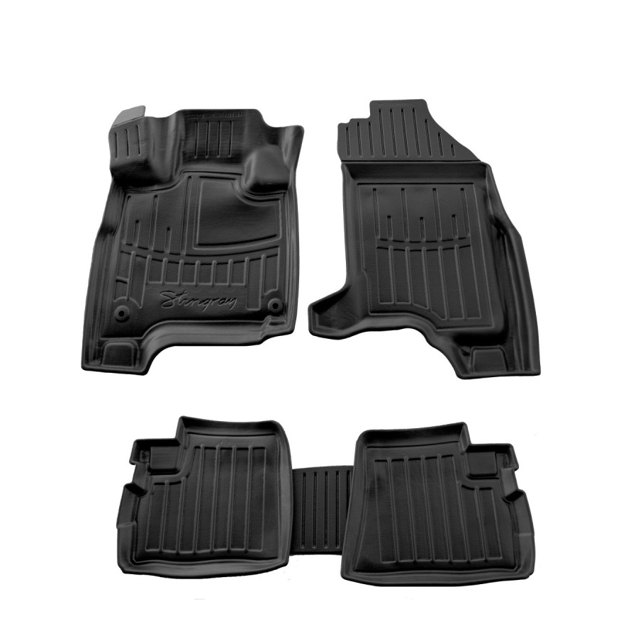 Guminiai 3D kilimėliai PEUGEOT iOn 2009-2014 (Juodos spalvos)