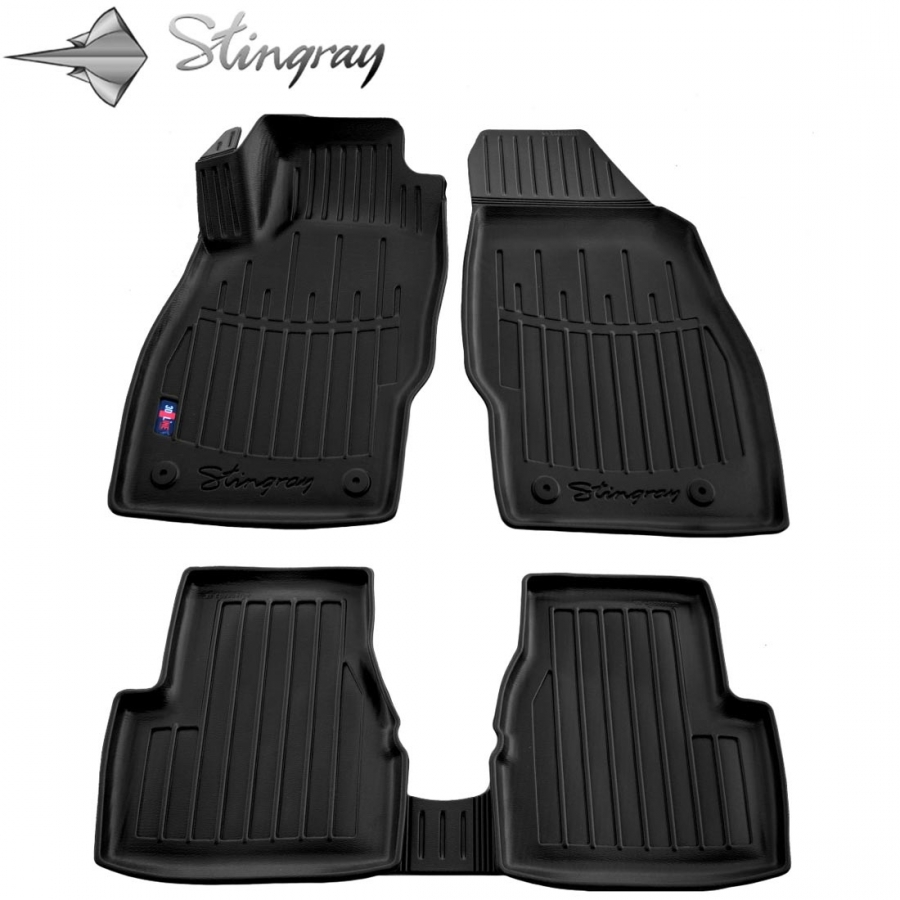 Guminiai 3D kilimėliai OPEL Corsa D 2006-2014 (Juodos spalvos)