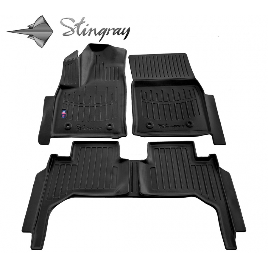 Guminiai 3D kilimėliai LEXUS LX (J300/J310) 2022→ (Juodos spalvos)