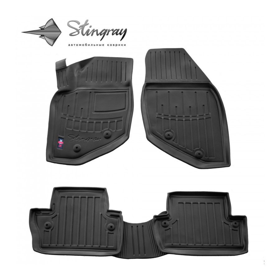 Guminiai 3D kilimėliai VOLVO S60 2001-2009 (Juodos spalvos)