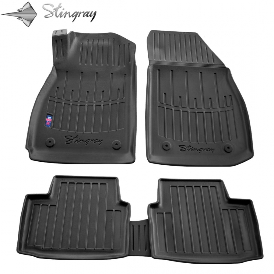 Guminiai 3D kilimėliai OPEL Insignia A 2008-2017 (Juodos spalvos)
