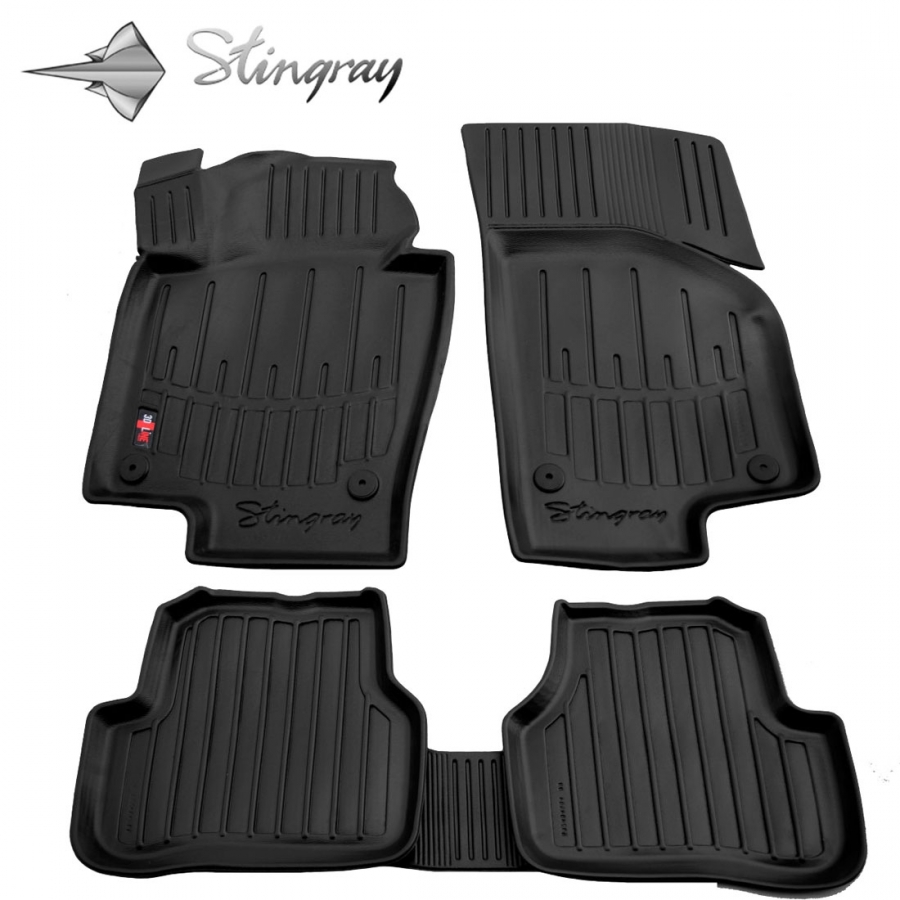 Guminiai 3D kilimėliai VOLKSWAGEN Passat CC 2008-2017 (Juodos spalvos)