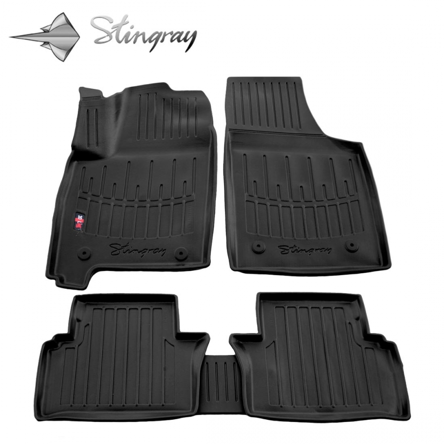 Guminiai 3D kilimėliai OPEL Meriva A 2002-2010 (Juodos spalvos)