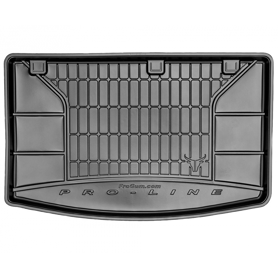 Guminis bagažinės kilimėlis Pro-Line KIA RIO III Hatchback (5 durų) 2011-2017 (Su skyreliais daiktams)