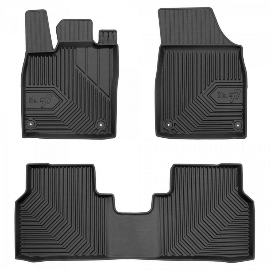 Guminiai kilimėliai No.77 SKODA Enyaq iV 2020→ (Su borteliais)