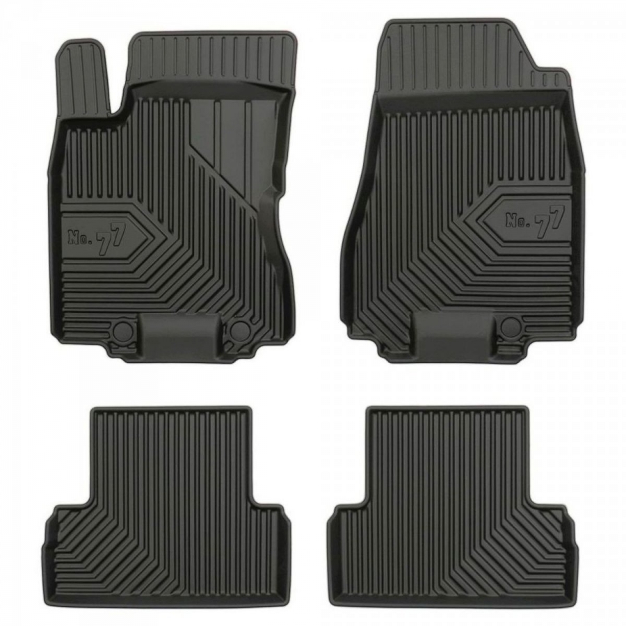 Guminiai kilimėliai No.77 NISSAN X-Trail II T31 2008-2013 (Su borteliais)