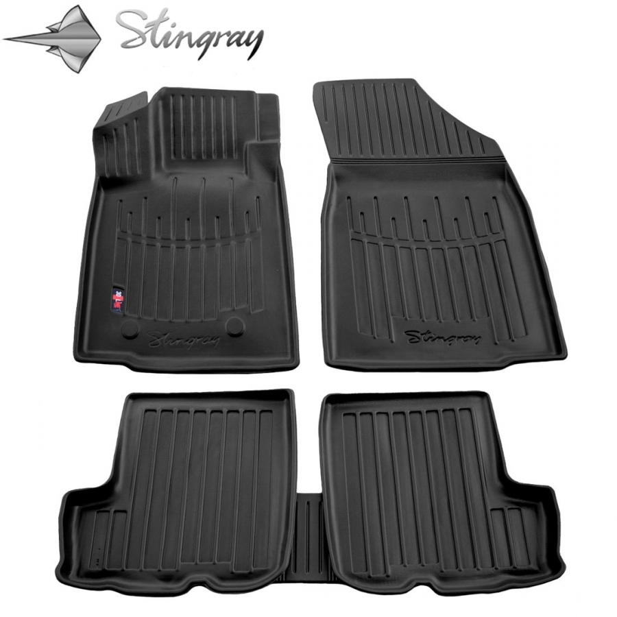Guminiai 3D kilimėliai DACIA Sandero Stepway I 2008-2012 (Juodos spalvos)