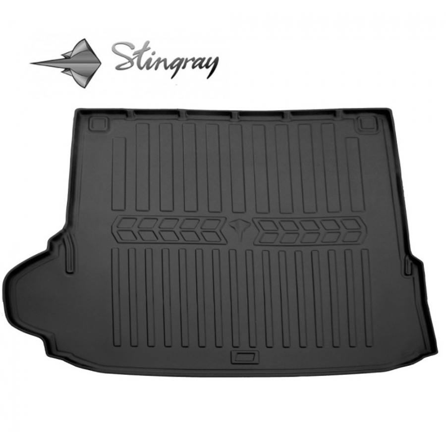 Guminis 3D bagažinės kilimėlis TOYOTA Highlander (XU70) 2019→ (Be 3 sėdynių eilės, Be subwoofer'io)