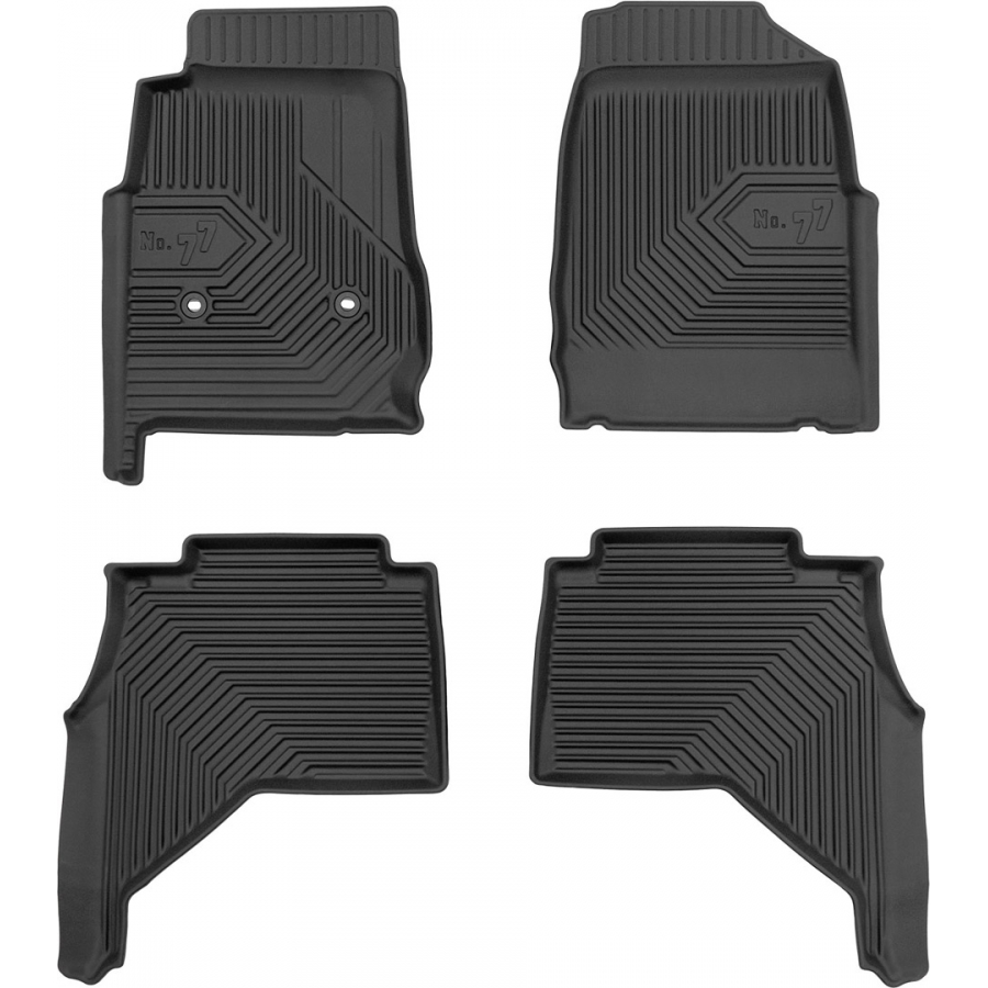 Guminiai kilimėliai No.77 ISUZU D-Max II 2011-2019 (Su borteliais)