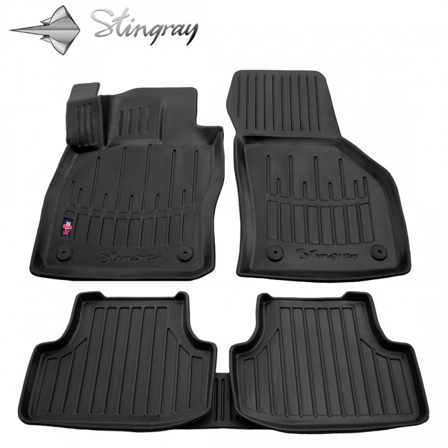 Guminiai 3D kilimėliai SEAT Leon III 5F 2012-2019 (Juodos spalvos)