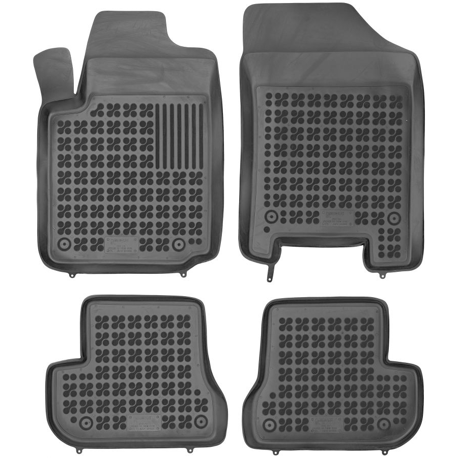 Guminiai kilimėliai CITROEN C2 su vieta gesintuvui 2003-2009 (Paaukštintais kraštais)