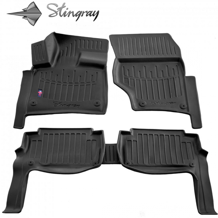 Guminiai 3D kilimėliai AUDI Q7 4L 2005-2015 (Juodos spalvos)