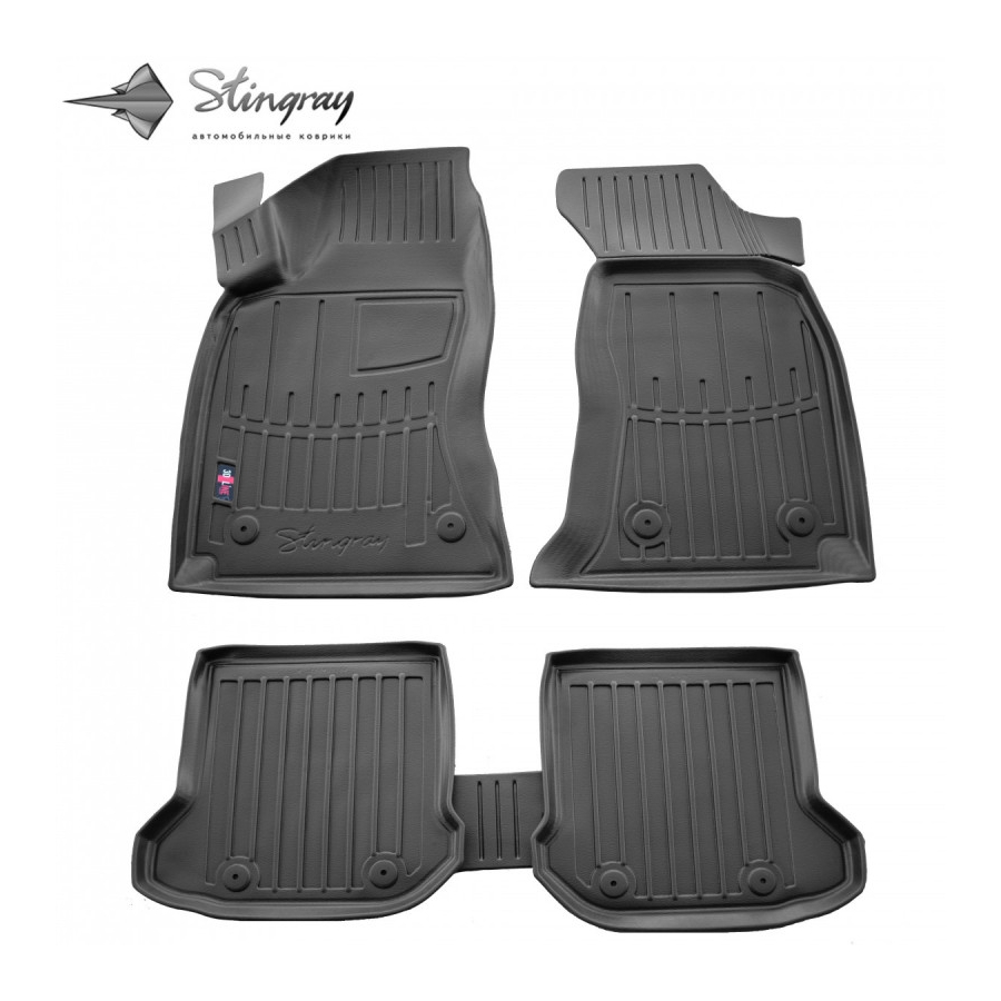 Guminiai 3D kilimėliai AUDI A4 B5 1994-2001 (Juodos spalvos)