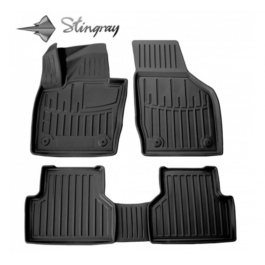 Guminiai 3D kilimėliai AUDI Q3 (8U) 2011-2018 (Juodos spalvos)