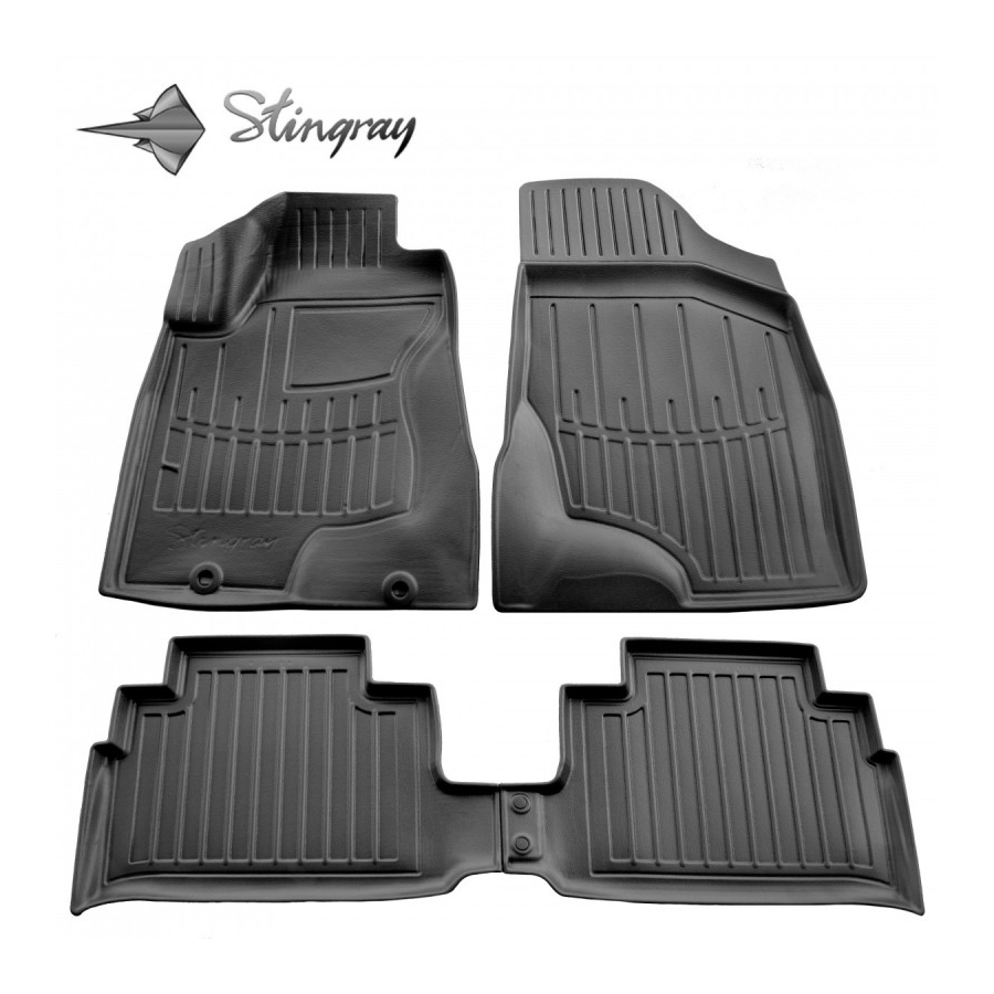 Guminiai 3D kilimėliai LEXUS RX 2003-2009 (Juodos spalvos)